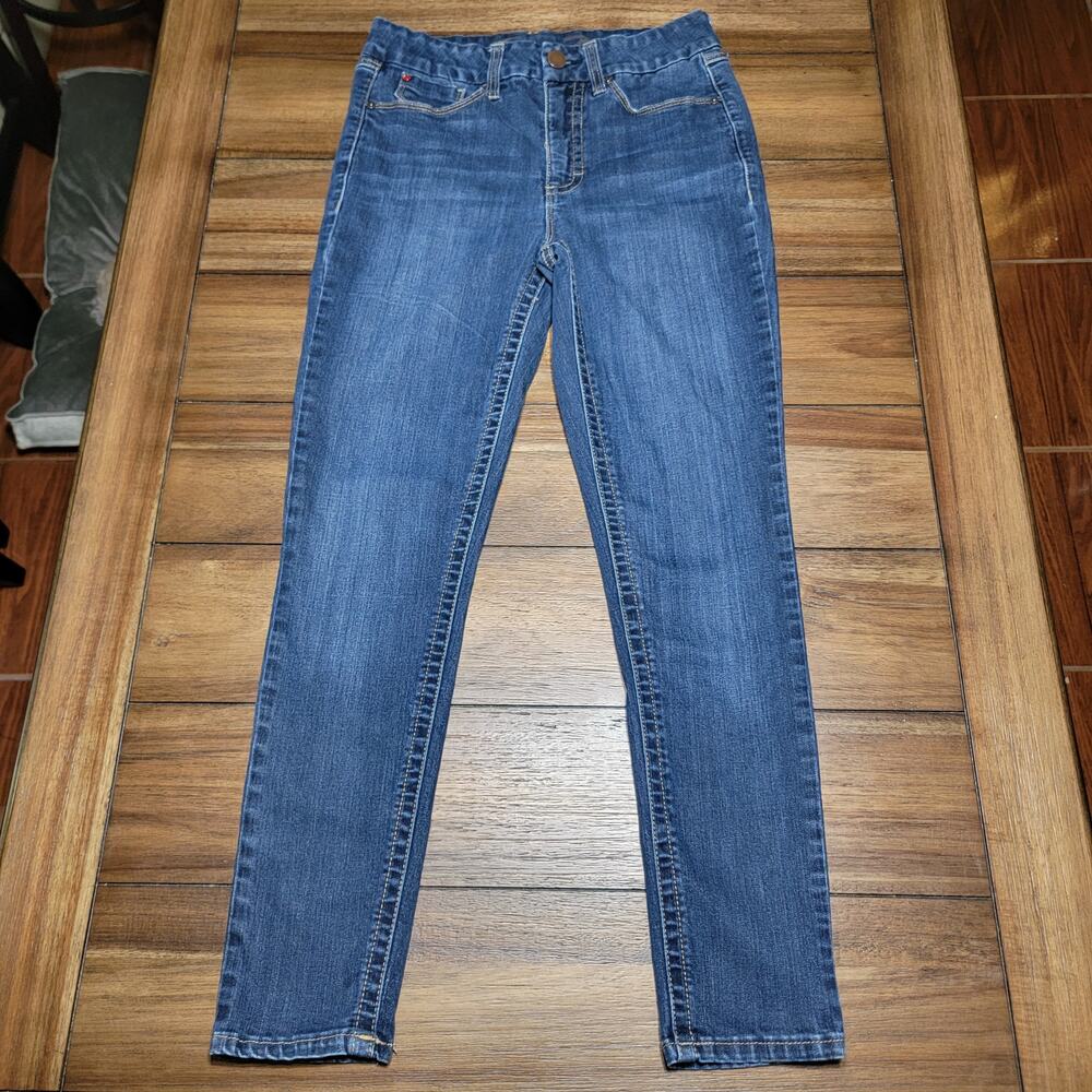 Seven7 Dark Wash Straight Denim Jeans - Size 10
